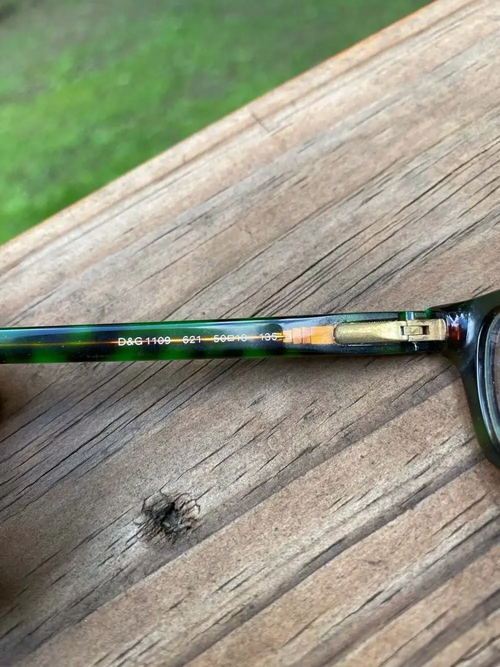 D&G Dolce & Gabbana DG 1109 621 Tortoise Green Eyeglasses Frames 50-18-135